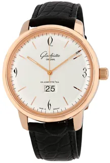 Glashütte Vintage 2-39-47-01-01-04 Rose gold Silver