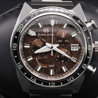 Grand Seiko SBGC231 44.5mm Titanium Brown