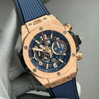 Hublot Big Bang 411.OX.5189.RX 45mm Yellow gold Blue