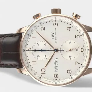 IWC Portugieser IW371480 40.9mm Rose gold Silver