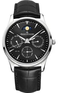 Jaeger-LeCoultre Master Ultra Thin Perpetual Q1308470 Stainless steel Black