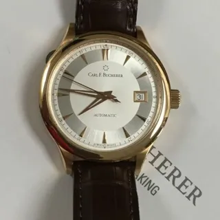 Carl F. Bucherer Manero 38mm Rose gold Silver