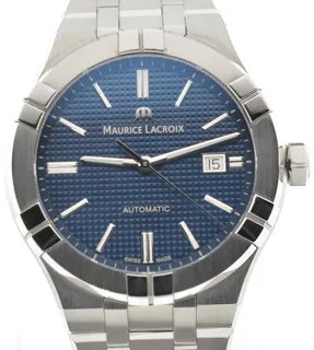 Maurice Lacroix AIKON AI6008-SS002-430-1 42mm Stainless steel Blue