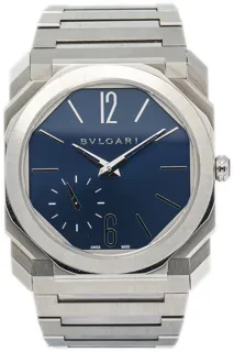 Bulgari Octo Finissimo 103431 Stainless steel Blue