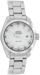 Omega Aqua Terra 231.10.30.60.55.001 30mm Stainless steel White