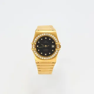 Omega Constellation GU30 18k yellow gold Bright black