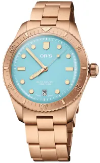 Oris Divers 01 733 7771 3155-07 8 19 15 Bronze Blue