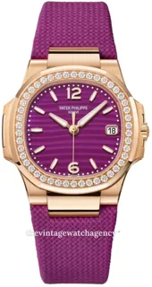 Patek Philippe Nautilus 7010R-013 32mm Rose gold Purple