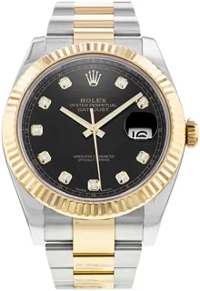 Rolex Datejust 41 126333 Yellow gold and Stainless steel Black