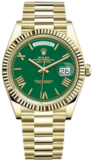 Rolex Day-Date 228238 40mm Yellow gold Green