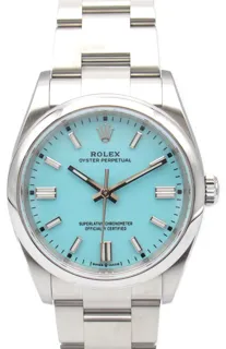 Rolex Oyster 126000 36mm Stainless steel Blue$Turquoise