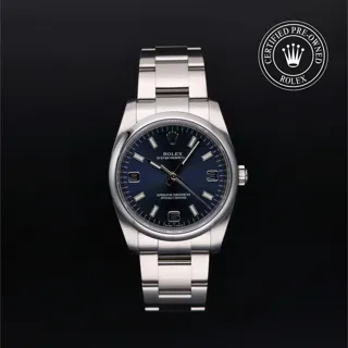 Rolex Oyster Perpetual 34 114200 34mm Oystersteel Blue