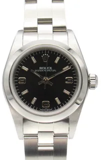 Rolex Oyster Perpetual 76080 24mm Stainless steel Black