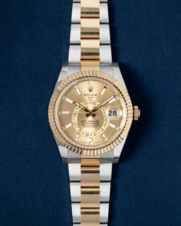 Rolex Sky-Dweller 326933 42mm Two Tone Yellow Gold Champagne