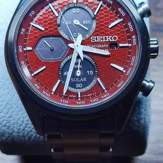 Seiko Chronograph SSC771P1 41.5mm Stainless steel Red