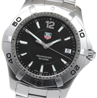 TAG Heuer Aquaracer 300M WAF1110 39mm Stainless steel Black