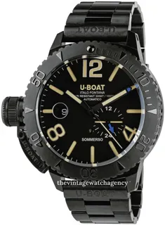 U-Boat Dive Watch 9015/MT 46mm brushed/polished steel Black