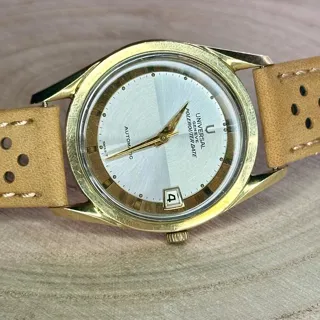 Universal Genève Polerouter 204605 35mm Yellow gold and Stainless steel Golden