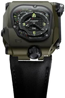 Urwerk EMC Timehunter green ceramic Black