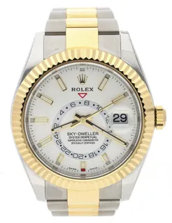 Rolex Sky-Dweller 326933 Yellow gold and Stainless steel Silver