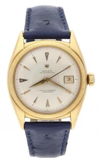 Rolex Oyster Perpetual Chronometer 6105 Rose gold Silver