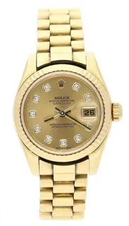 Rolex Oyster Perpetual "Datejust" 179178 18k yellow gold Champagne