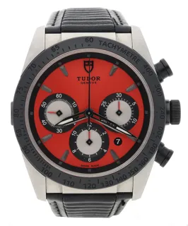 Tudor Fastrider 42010N 42mm Stainless steel and PVD Red