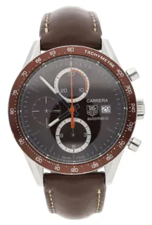 TAG Heuer Carrera CV2013/1 41mm Stainless steel Brown