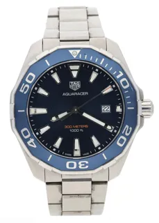 TAG Heuer Aquaracer WAY101C 44mm Stainless steel Blue