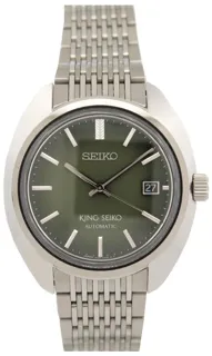 Seiko KING 1969 FOREST GREEN SJE113J1 - boitier 6L35-00J0 41mm palladium steel Green