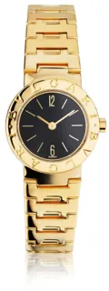 Bulgari Diagono 23mm 18KT Yellow Gold Black