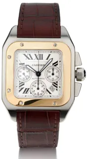 Cartier Santos W20091X7 42mm 18kt yellow gold$stainless steel Silver