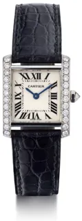 Cartier Tank Française 2403 25.1mm 18kt white gold$diamonds White