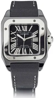 Cartier Santos 100 2878 33mm Stainless steel and PVD Black