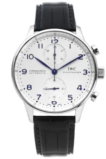 IWC Portugieser IW371446 40.9mm Stainless steel Blue