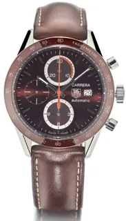 TAG Heuer Carrera CV2013-3 41mm Stainless steel brown