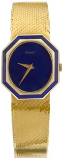 Piaget 9341 23.5mm 18kt yellow gold Lapis Lazuli blue