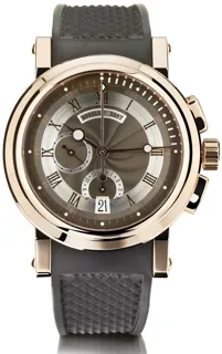 Breguet Marine Chronograph 5827BR/Z2/5ZU 42mm 18kt rose gold Black