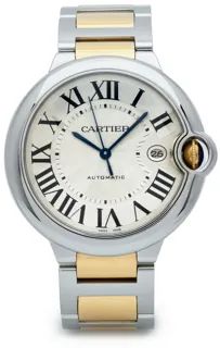 Cartier Ballon Bleu 3001 42mm 18kt yellow gold$stainless steel Silver