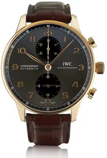 IWC Portugieser IW371482 40.9mm Red gold Black