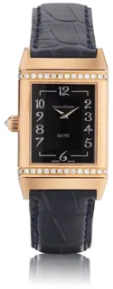 Jaeger-LeCoultre Reverso Duetto Classique 2562402 38.5mm 18kt rose gold silvered$black