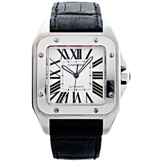 Cartier Santos 100 XL 2656 38mm Stainless steel Silver