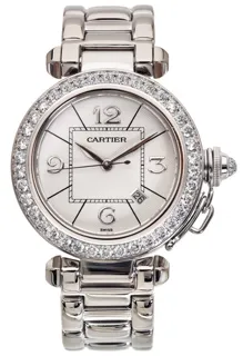 Cartier Pasha de Cartier WJ1016M9 32mm 18kt white gold$diamonds Silver