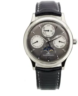 Jaeger-LeCoultre Master Control Perpetual Calendar 140.3.80 37mm 18k white gold Gray