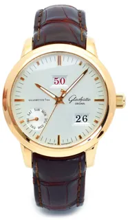 Glashütte Senator Calendar Week 10005110104 40mm 18kt rose gold Silver