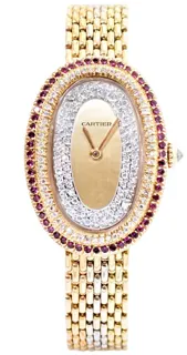 Cartier Baignoire 31.5mm Yellow gold Champagne