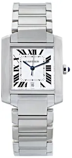 Cartier Tank Française W51002Q3 28mm Stainless steel Silver