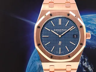 Audemars Piguet Royal Oak 15202OR.OO.1240OR.01 39mm Rose gold Blue