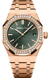 Audemars Piguet Royal Oak 15551OR.ZZ.1356OR.06 37mm Rose gold Green