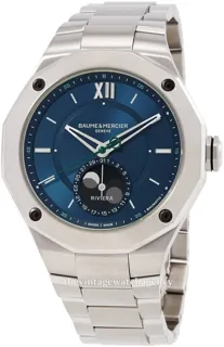 Baume & Mercier Riviera M0A10682 43mm Brushed/polished steel Blue